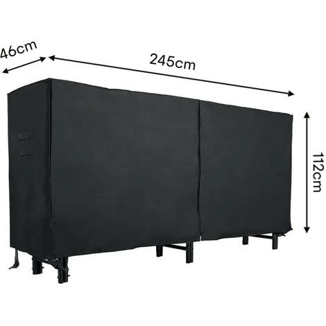 OXEO Bâche De Protection Pour Abri à Bûches 4 OXEO Bâche De Protection Pour Abri à Bûches – Image 2
