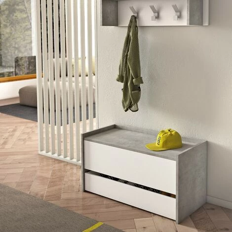 TERRANEO Coffre Conteneur Rangement Avec Tiroir Coulissant Moderne Gain De Place 3 TERRANEO Coffre Conteneur Rangement Avec Tiroir Coulissant Moderne Gain De Place