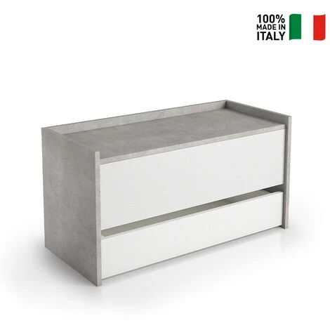 TERRANEO Coffre Conteneur Rangement Avec Tiroir Coulissant Moderne Gain De Place 4 TERRANEO Coffre Conteneur Rangement Avec Tiroir Coulissant Moderne Gain De Place – Image 2