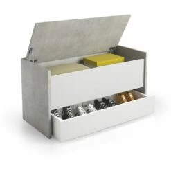 TERRANEO Coffre Conteneur Rangement Avec Tiroir Coulissant Moderne Gain De Place 10 TERRANEO Coffre Conteneur Rangement Avec Tiroir Coulissant Moderne Gain De Place -Rangement de jardin Soldes 54910852 4