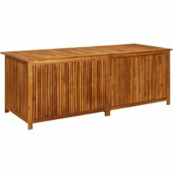 YOUTHUP Boîte De Rangement De Jardin 200x80x75 Cm Bois D'acacia Solide - Brun 10 YOUTHUP Boîte De Rangement De Jardin 200x80x75 Cm Bois D'acacia Solide - Brun -Rangement de jardin Soldes 55262108 4