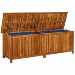 YOUTHUP Boîte De Rangement De Jardin 175x50x58 Cm Bois D'acacia Solide - Brun -Rangement de jardin Soldes 55267665 5