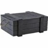 AUBRY GASPARD Coffre En Bois Peint Noir Noir - Noir 2 AUBRY GASPARD Coffre En Bois Peint Noir Noir - Noir -Rangement de jardin Soldes 5532304 1