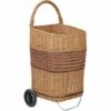 JARDIBRICODECO Chariot à Bûches En Osier