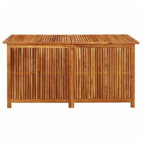 INLIFE Boîte De Rangement De Jardin 150x80x75 Cm Bois D'acacia Solide 2 INLIFE Boîte De Rangement De Jardin 150x80x75 Cm Bois D'acacia Solide