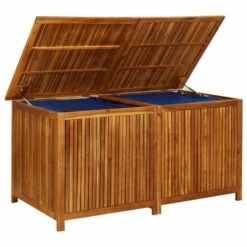 INLIFE Boîte De Rangement De Jardin 150x80x75 Cm Bois D'acacia Solide 10 INLIFE Boîte De Rangement De Jardin 150x80x75 Cm Bois D'acacia Solide -Rangement de jardin Soldes 55641850 5