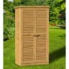 VENTE-UNIQUE.COM Armoire De Jardin En Bois NARVA - Naturel Clair 2 VENTE-UNIQUE.COM Armoire De Jardin En Bois NARVA - Naturel Clair -Rangement de jardin Soldes 55881505 1