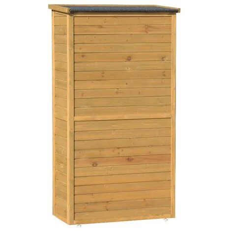 VENTE-UNIQUE.COM Armoire De Jardin En Bois NARVA - Naturel Clair 7 VENTE-UNIQUE.COM Armoire De Jardin En Bois NARVA - Naturel Clair – Image 5