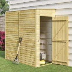 INLIFE Abri De Stockage De Jardin 100x200x220 Cm Bois De Pin Imprégné