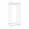 INLIFE Portant De Bois Chauffage Transparent 40x35x100 Cm Verre Trempé