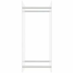 INLIFE Portant De Bois Chauffage Transparent 40x35x100 Cm Verre Trempé -Rangement de jardin Soldes 56413419 3