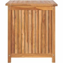 Topdeal Boîte De Rangement De Jardin 60x50x58 Cm Bois De Teck Solide FF315379_FR -Rangement de jardin Soldes 56578850 3