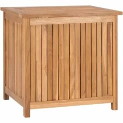 Topdeal Boîte De Rangement De Jardin 60x50x58 Cm Bois De Teck Solide FF315379_FR -Rangement de jardin Soldes 56578850 4