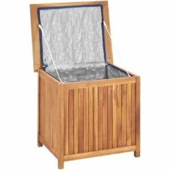 Topdeal Boîte De Rangement De Jardin 60x50x58 Cm Bois De Teck Solide FF315379_FR -Rangement de jardin Soldes 56578850 5