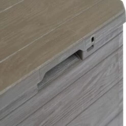 INLIFE Boîte De Rangement De Jardin 90 L Marron -Rangement de jardin Soldes 56629818 5