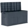 INLIFE Boîte De Rangement De Jardin 320 L Noir