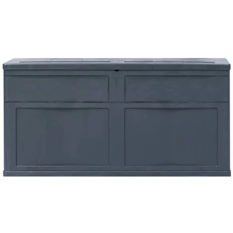 INLIFE Boîte De Rangement De Jardin 320 L Noir 6 INLIFE Boîte De Rangement De Jardin 320 L Noir – Image 4