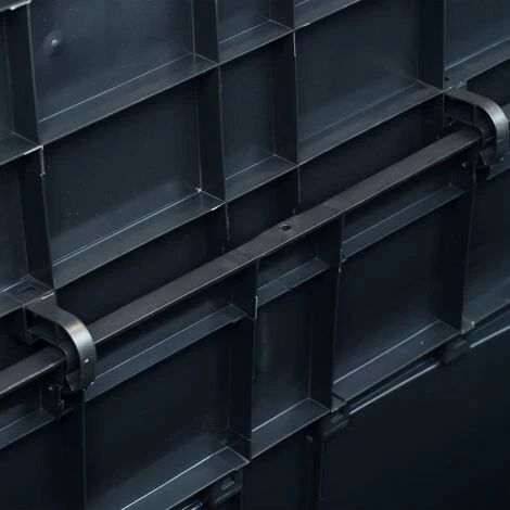 INLIFE Boîte De Rangement De Jardin 320 L Noir 7 INLIFE Boîte De Rangement De Jardin 320 L Noir – Image 5