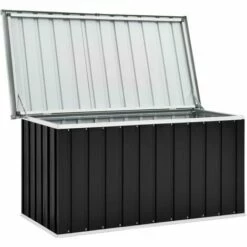 INLIFE Boîte De Rangement De Jardin Anthracite 129x67x65 Cm
