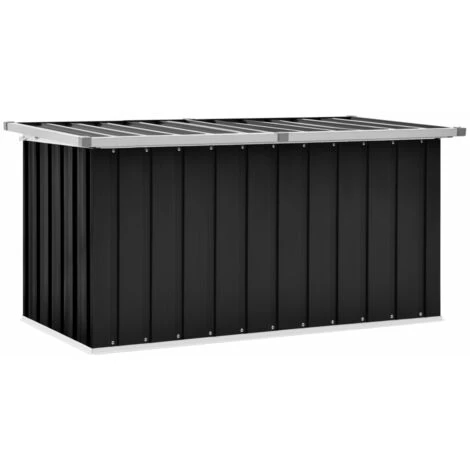 INLIFE Boîte De Rangement De Jardin Anthracite 129x67x65 Cm 4 INLIFE Boîte De Rangement De Jardin Anthracite 129x67x65 Cm – Image 2