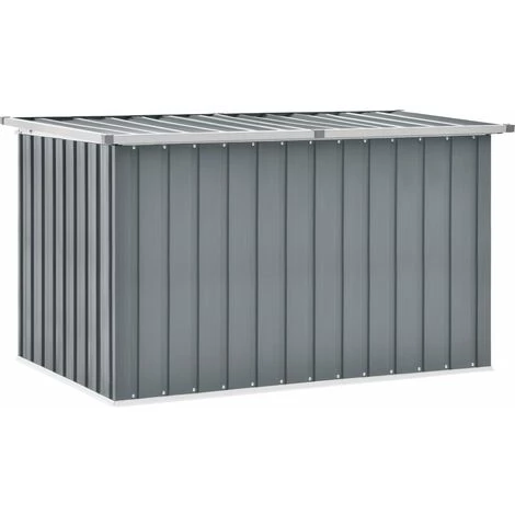 INLIFE Boîte De Rangement De Jardin Gris 149x99x93 Cm 4 INLIFE Boîte De Rangement De Jardin Gris 149x99x93 Cm – Image 2