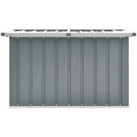 INLIFE Boîte De Rangement De Jardin Gris 109x67x65 Cm 3 INLIFE Boîte De Rangement De Jardin Gris 109x67x65 Cm