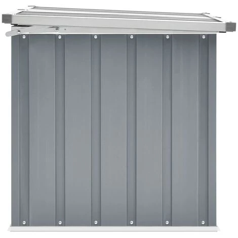 INLIFE Boîte De Rangement De Jardin Gris 109x67x65 Cm 6 INLIFE Boîte De Rangement De Jardin Gris 109x67x65 Cm – Image 4