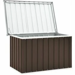 INLIFE Boîte De Rangement De Jardin Marron 109x67x65 Cm -Rangement de jardin Soldes 56630575 4