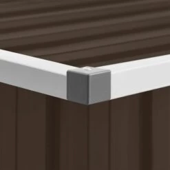 INLIFE Boîte De Rangement De Jardin Marron 109x67x65 Cm -Rangement de jardin Soldes 56630575 5