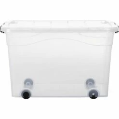 INLIFE Boîtes De Rangement Et Roues Couvercles 2 Pcs Transparent 100 L 11 INLIFE Boîtes De Rangement Et Roues Couvercles 2 Pcs Transparent 100 L -Rangement de jardin Soldes 56630832 5