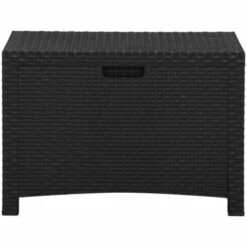 INLIFE Boîte De Rangement De Jardin 60x54x41 Cm Rotin PP Graphite -Rangement de jardin Soldes 56630916 3