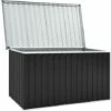 INLIFE Boîte De Rangement De Jardin Anthracite 171x99x93 Cm