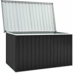 INLIFE Boîte De Rangement De Jardin Anthracite 171x99x93 Cm