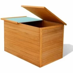 INLIFE Boîte De Rangement De Jardin 126 X 72 X 72 Cm Bois -Rangement de jardin Soldes 56631274 3