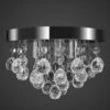 NOVA Chandelier Avec Perles Rondes 3 Lampes De Support Différentes Couleurs Lustre Suspendu Design De Cristal Chrome Couleur : Transparent -Rangement de jardin Soldes 57094898 1