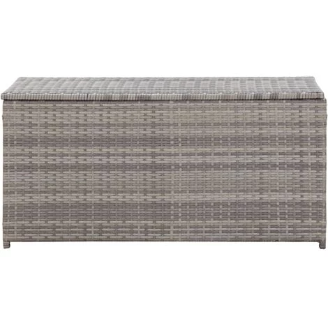 NOVA Polyrattan Garden Trunk 100x50x50 Cm Cassapanca Diverses Couleurs Boîte De Rangement De Jardin Résine Tressée 100x50x50 Cm Gris Couleur : GRIS 5 NOVA Polyrattan Garden Trunk 100x50x50 Cm Cassapanca Diverses Couleurs Boîte De Rangement De Jardin Résine Tressée 100x50x50 Cm Gris Couleur : GRIS – Image 3