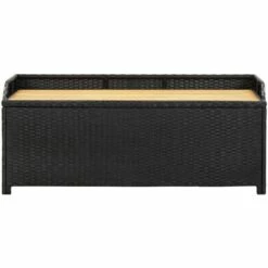 NOVA Banc De Jardin Avec Compartiment De Rangement à Polyrattan Diverses Couleurs Banc De Rangement De Jardin 120 Cm Résine Tressée Noir Couleur : NOIR 10 NOVA Banc De Jardin Avec Compartiment De Rangement à Polyrattan Diverses Couleurs Banc De Rangement De Jardin 120 Cm Résine Tressée Noir Couleur : NOIR -Rangement de jardin Soldes 57225370 4