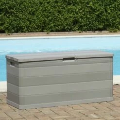 NOVA Couleurs Extérieures De La Lumière De Jardin 280 L. Boîte De Rangement De Jardin Gris 117x45x56 Cm Couleur : GRIS -Rangement de jardin Soldes 57233353 5