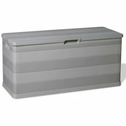 TALKEACH 117x45x56 Cm Bo?te De Rangement De Jardin Gris -Rangement de jardin Soldes 57298208 4