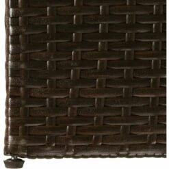 GROSMONDE 150x100x100cm Bo?te De Stockage De Jardin Marron Résine Tressée -Rangement de jardin Soldes 57300658 3