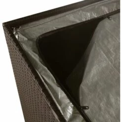 GROSMONDE 150x100x100cm Bo?te De Stockage De Jardin Marron Résine Tressée -Rangement de jardin Soldes 57300658 4