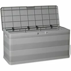 GROSMONDE 117x45x56 Cm Bo?te De Rangement De Jardin Gris 9 GROSMONDE 117x45x56 Cm Bo?te De Rangement De Jardin Gris -Rangement de jardin Soldes 57300668 3