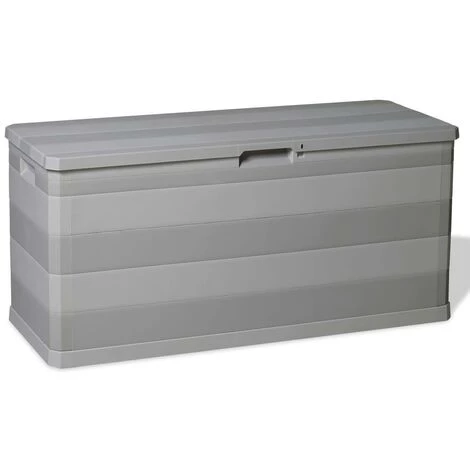 GROSMONDE 117x45x56 Cm Bo?te De Rangement De Jardin Gris 6 GROSMONDE 117x45x56 Cm Bo?te De Rangement De Jardin Gris – Image 4