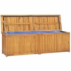 VidaXL Boîte De Jardin 175x50x53 Cm Bois Massif De Teck - Brun -Rangement de jardin Soldes 57631074 3