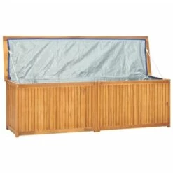 VidaXL Boîte De Jardin 175x50x53 Cm Bois Massif De Teck - Brun -Rangement de jardin Soldes 57631074 5