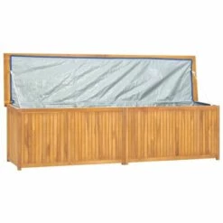 VidaXL Boîte De Jardin 200x50x53 Cm Bois Massif De Teck - Brun 11 VidaXL Boîte De Jardin 200x50x53 Cm Bois Massif De Teck - Brun -Rangement de jardin Soldes 57631076 5