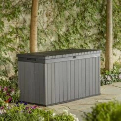 Keter Boîte De Rangement De Jardin Darwin 570 L Gris - Gris