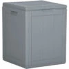 ASUPERMALL Boîte De Rangement De Jardin 90 L Gris PP Rotin 1 ASUPERMALL Boîte De Rangement De Jardin 90 L Gris PP Rotin -Rangement de jardin Soldes 57735935 1