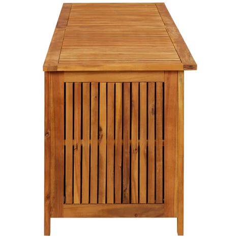 ASUPERMALL Boîte De Rangement De Jardin 200x50x58 Cm Bois D'acacia Solide 7 ASUPERMALL Boîte De Rangement De Jardin 200x50x58 Cm Bois D'acacia Solide – Image 5