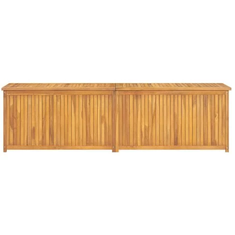 YOUTHUP Boîte De Jardin 200x50x53 Cm Bois Massif De Teck - Brun 4 YOUTHUP Boîte De Jardin 200x50x53 Cm Bois Massif De Teck - Brun – Image 2